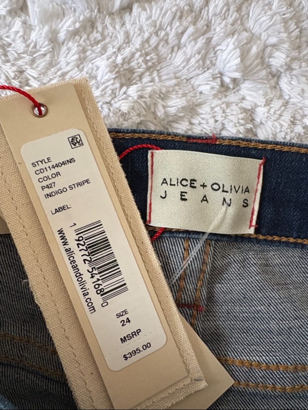 Alice + Olivia High Rise Bell Flare Jeans - Picture 7 of 11